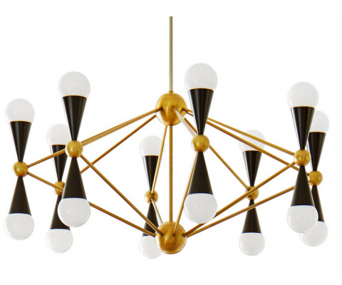 Lámpara suspendida CARACAS 16 CHANDELIER