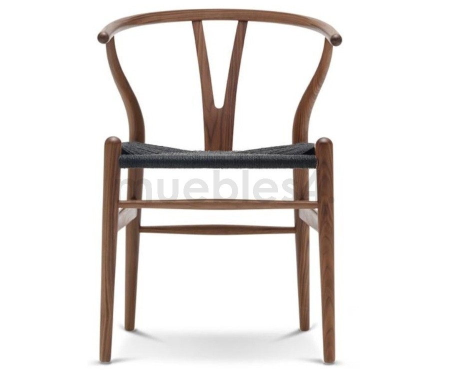 Silla WISHBONE CH24 / Nogal oscuro - Fab. Italia