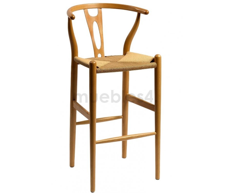 Taburete WISHBONE CH24 - Roble - Alta calidad