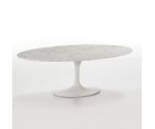 Mesa auxiliar TULIP - Mármol Carrara superior