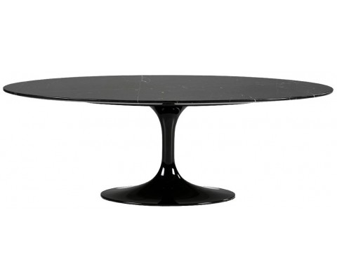 Mesa auxiliar TULIP - Mármol Carrara superior