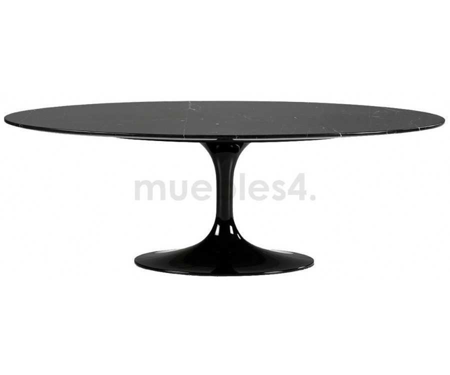 Mesa auxiliar TULIP - Mármol Carrara superior