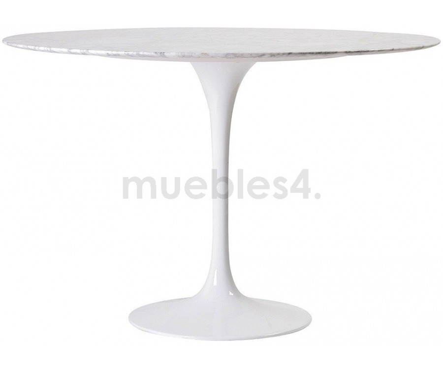 Mesa de comedor TULIP - Mármol Carrara -120cm