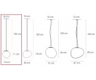 Lámpara suspendida GREGG 13cm - Fab. Italia