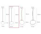 Lámpara suspendida GREGG 23cm - Fab. Italia