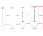 Lámpara suspendida GREGG 47cm - Fab. Italia