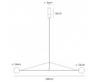 Lámpara suspendida MOBILE CHANDELIER 2 - Fab. Italia