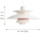 Lámpara suspendida PH 5 - Ø 50cm - Fab. Italia
