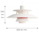 Lámpara suspendida PH 5 - Ø 30cm - Fab. Italia