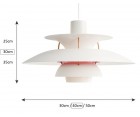 Lámpara suspendida PH 5 - Ø 40cm - Fab. Italia