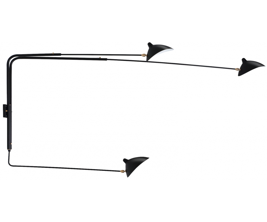 Three-Arm Wall Sconce
