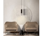 Lámpara suspendida IKE 1 BLACK - Fab. Italia