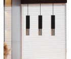 Lámpara suspendida IKE 1 BLACK - Fab. Italia
