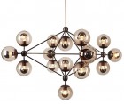 Lámpara suspendida MODO CHANDELIER 15 GLOBES - Acero