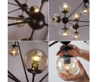 Lámpara suspendida MODO CHANDELIER 15 GLOBES - Acero