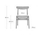 Silla CH23 Nogal - Fab. Italia