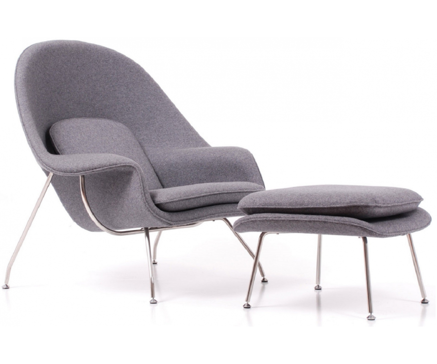 Sillón + Ottoman WOMB KNOLL Hallingdal - Fab. Italia