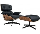 LOUNGE CHAIR & OTTOMAN / Palisandro - Cuero Aniline - Fab. Italia