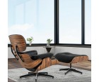 LOUNGE CHAIR & OTTOMAN / Palisandro - Cuero Aniline - Fab. Italia