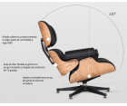 LOUNGE CHAIR & OTTOMAN / Palisandro - Cuero Aniline - Fab. Italia