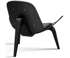 Sillón SHELL CH07 / Nogal - Cuero - Fab. Italia