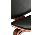 SILLÓN SHELL CH07 / Palisandro - Cuero italiano - Fab. Italia