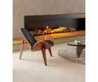 SILLÓN SHELL CH07 / Palisandro - Cuero italiano - Fab. Italia