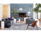 Sillón SHELL CH07 / Nogal claro - Cuero italiano - Fab. Italia
