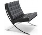 Sillón BARCELONA MR90 / Cuero italiano - Fab. Italia