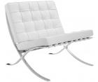 Sillón BARCELONA MR90 / Cuero italiano - Fab. Italia