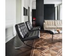 Sillón BARCELONA MR90 / Cuero italiano - Fab. Italia
