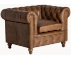 Sillón CHESTERFIELD LUTON / Cuero - Fab. Italia