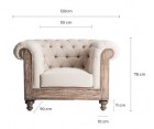 Sillón CHESTERFIELD PROVENZA / Tejido - Fab. Italia