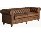 Sofá CHESTERFIELD LUTON 2 Pz / Piel - Fab. Italia