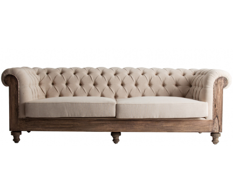 Sofá CHESTERFIELD PROVENZA 3 Plazas / Tejido - Fab. Italia