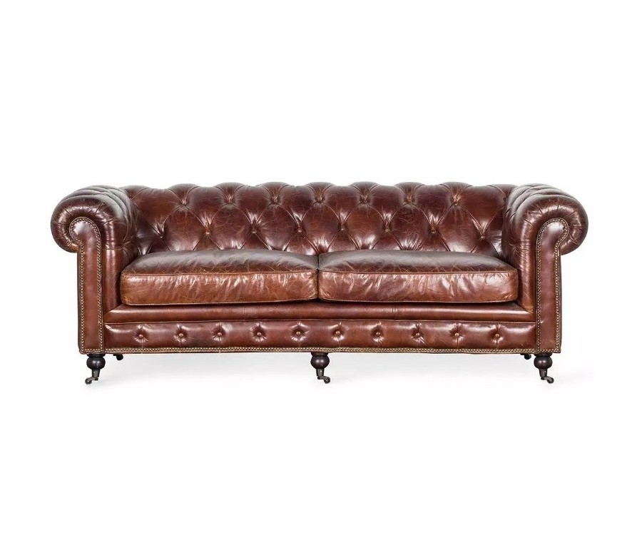 Sofá CHESTERFIELD STAFFORD 3 Plazas / Piel italiana - Fab. Italia