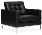 Sillón RELAX FLORENCE KNOLL / Piel capitoné - Fab. Italia