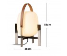 Lámpara de mesa CESTA METÁLICA - Fab. Italia