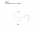 Lámpara de mesa NESSINO - Fab. Italia