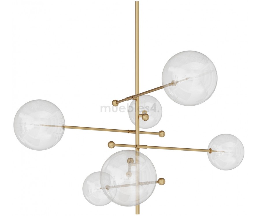 Lámpara suspendida BOLLE 6 CHANDELIER