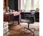 Silla oficina ALUMINIUM EA 108 / Piel Italiana - Fab. Italia
