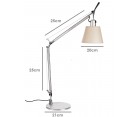Lámpara de mesa TOLOMEO PERGAMENA