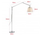 Lámpara de pie TOLOMEO MEGA - Fab. Italia