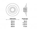 Aplique CONCENTRIC CORONA 30 - Fab. Italia