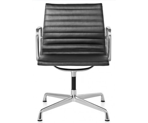 Silla oficina ALUMINIUM EA 108 / Piel Italiana - Fab. Italia