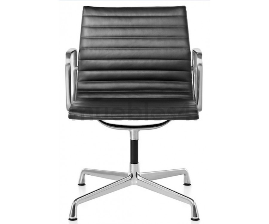 Silla oficina ALUMINIUM EA 108 / Piel Italiana - Fab. Italia