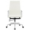 Silla oficina ALUMINIUM EA 119 / Piel italiana - Fab. Italia