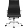 Silla oficina ALUMINIUM EA 119 / Piel italiana - Fab. Italia