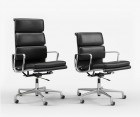 Silla oficina EA 219 SOFT PAD / Piel italiana - Fab. Italia