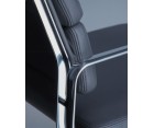 Silla oficina EA 219 SOFT PAD / Piel italiana - Fab. Italia